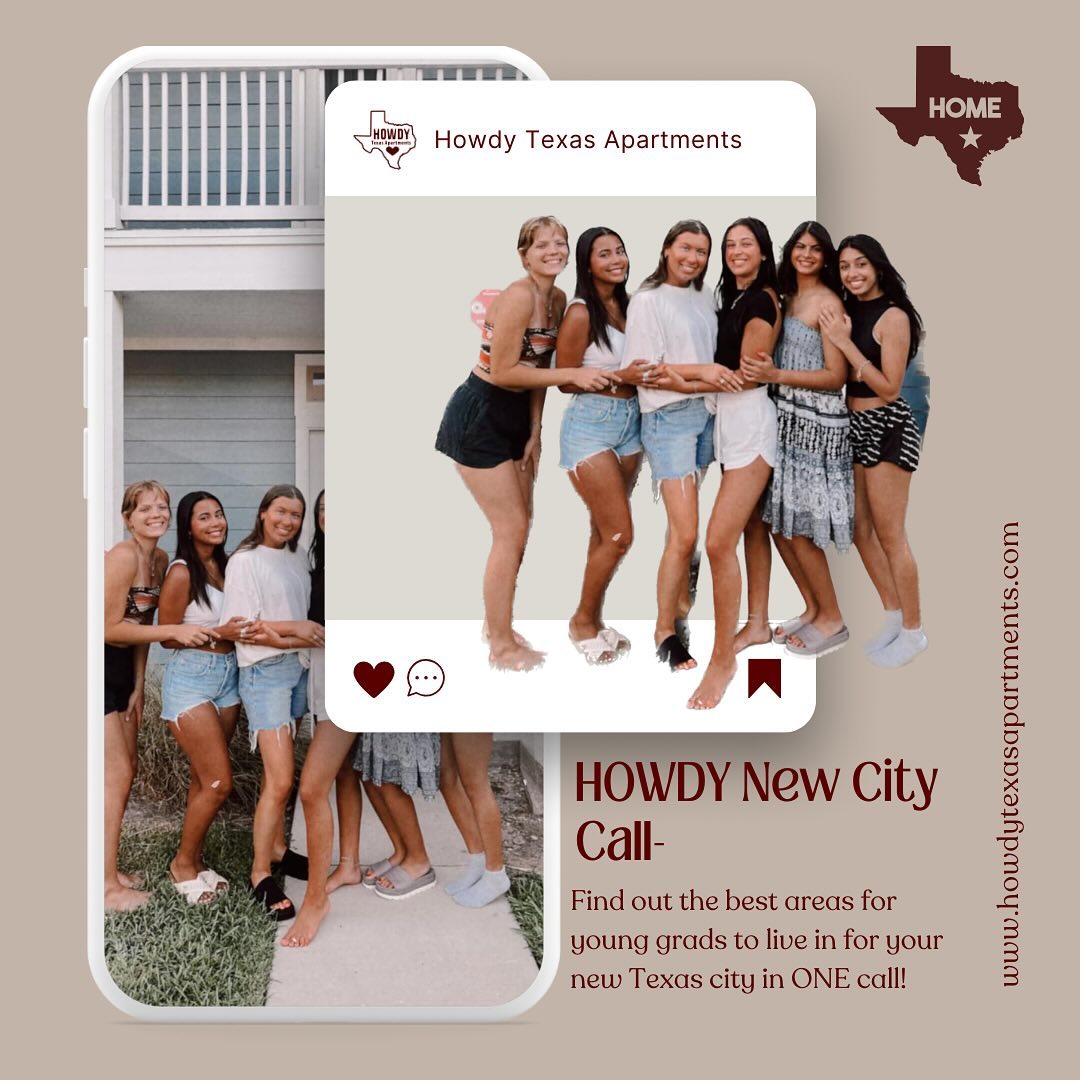 Want to live in an Aggie approved area? 🏼
Howdy New City Call makes it 100 times easier to find the best area to live in your new city! 

Click on the link in our bio to learn more information!!